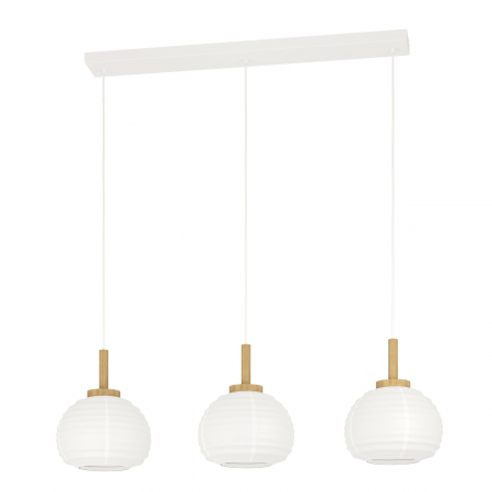 Pendul SUMMERHILL E27 3x40W lemn hartie 92.5 cm