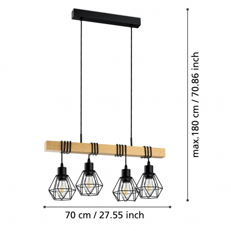 Pendul TOWNSHEND 5 E27 4X60W [3]