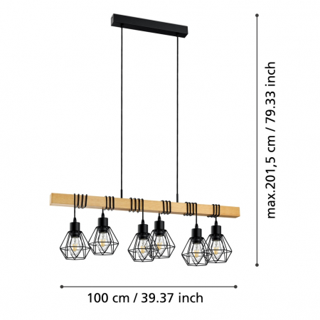 Pendul TOWNSHEND 5 E27 6X60W [3]