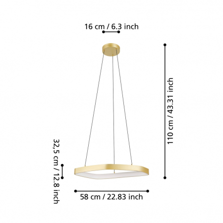 Pendul VALLEROSA LED 25,2W lumina calda [3]