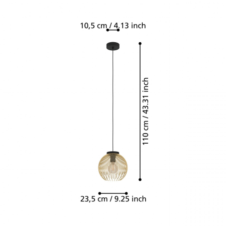 Pendul VENEZUELA E27 1X40W [2]