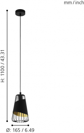 Pendul AUSTELL E27 1X60W [3]