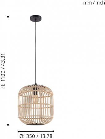 Pendul BORDESLEY E27 1X28W [5]