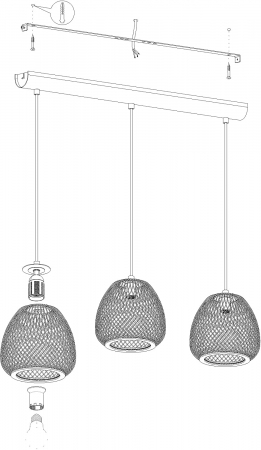 Pendul DEMBLEBY E27 3X40W [4]