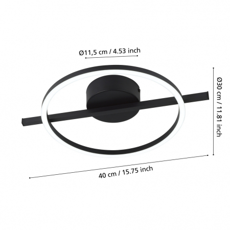 Plafoniera AMANDOLO LED 17W lumina reglabila [3]