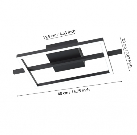 Plafoniera AMANDOLO LED 17W lumina reglabila [2]