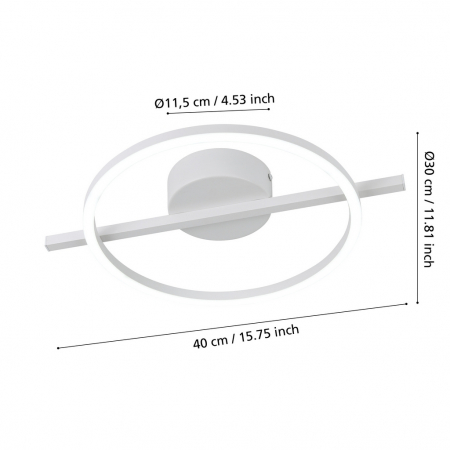 Plafoniera AMANDOLO LED 17W lumina reglabila [2]