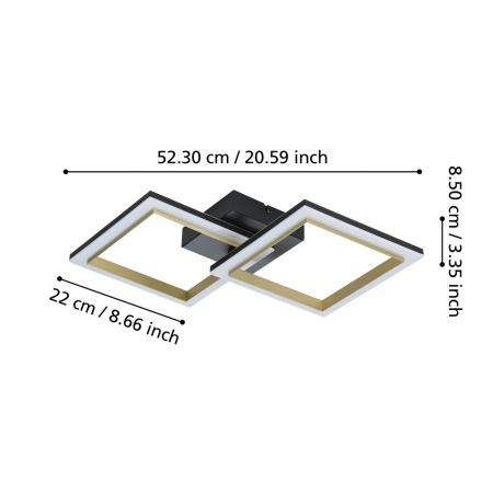 Plafoniera CALLIERA LED 18,4W lumina neutra [3]