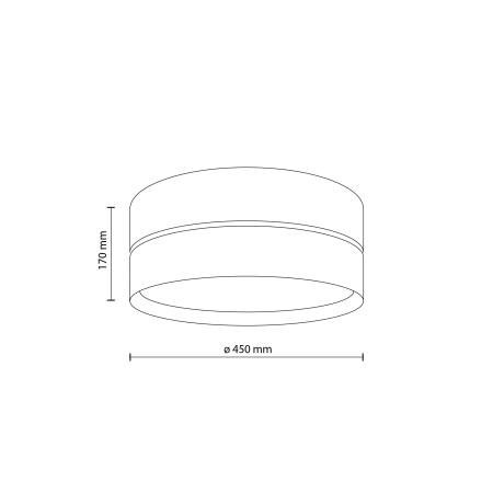 Plafoniera CALMA E27 max 15W LED Alb 45 cm [5]