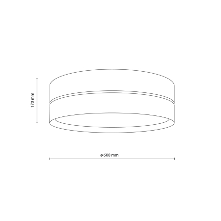 Plafoniera CALMA E27 max 15W LED Alb 60 cm [4]