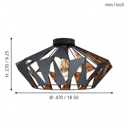 Plafoniera CARLTON 6 E27 60W [5]