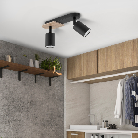 Plafoniera COVER GU10 2 x max 10W LED Negru 35 cm [1]