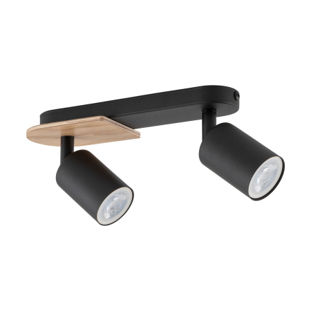 Plafoniere - Plafoniera COVER GU10 2 x max 10W LED Negru 35 cm