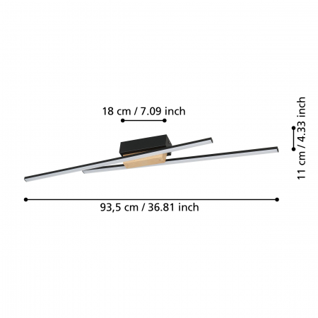 Plafoniera PANAGRIA LED 26W lumina calda [3]