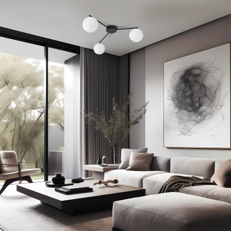 Plafoniera ELTON G9 3 x max 8W LED Negru 56,5 cm [2]