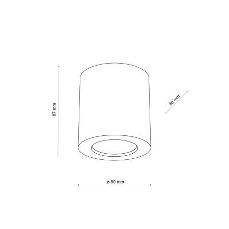 Plafoniera EVE GU10 1 x max 10W LED  8 cm [5]