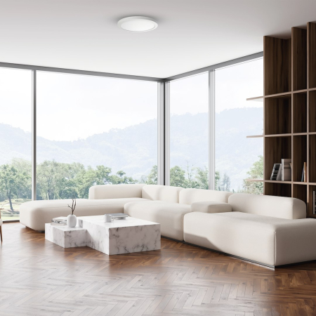 Plafoniera Evora Alb Rotund 18W 3CCT  [4]