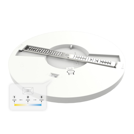 Plafoniera Evora Alb Rotund 18W 3CCT  [3]