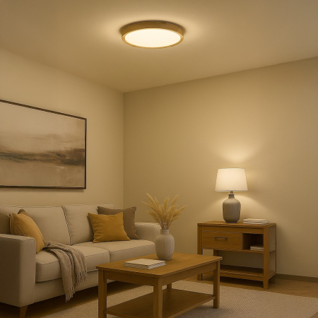 Plafoniera LED Orinoko, 36W, 4000K, Lemn [1]