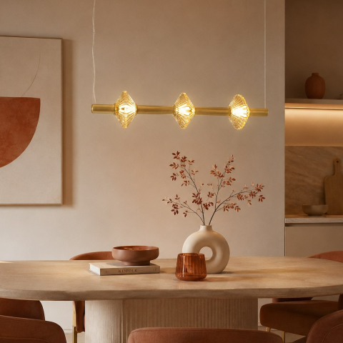 Lustra suspendata LED Padre Gold 18W