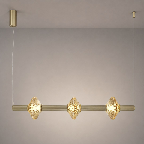 Lustra suspendata LED Padre Gold 18W [3]