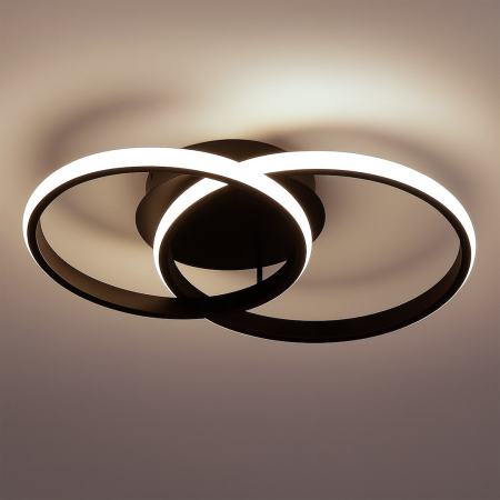 Plafoniere - Plafoniera LED Titano, 12W, 4000K, Negru