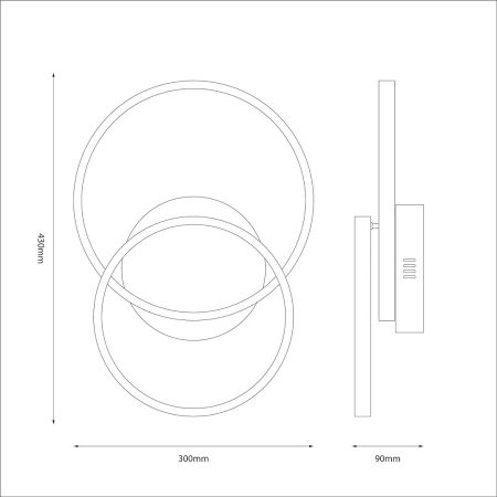 Plafoniera LED Titano, 12W, 4000K, Negru [6]