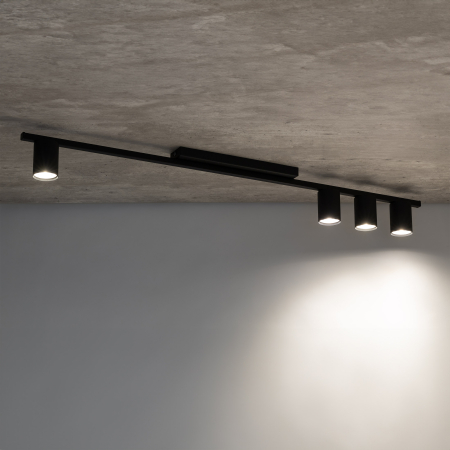 Plafoniera LOGAN GU10 4 x max 10W LED Negru 100 cm [5]