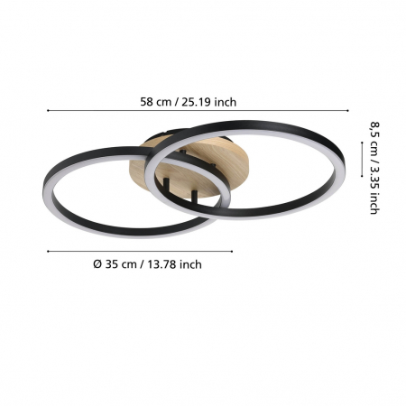 Plafoniera LOMALTAS-Z LED 4X8W lumina reglabila [4]