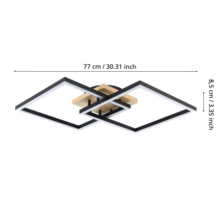 Plafoniera LOMALTAS-Z LED 4X8W lumina reglabila [4]