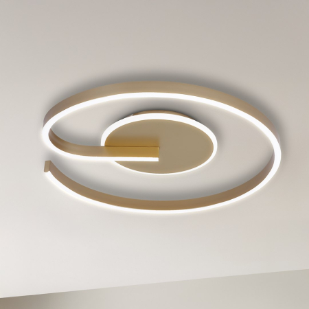 Plafoniere - Plafoniera Lorenzo LED, 22W, 4000K, Gold