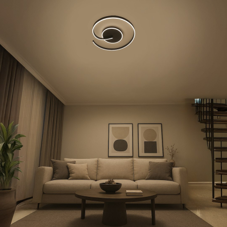 Plafoniera Lorenzo LED, 22W, 4000K, Negru [5]