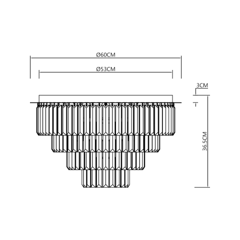 Plafoniera Milano Auriu E14 9x40W 60 cm [3]