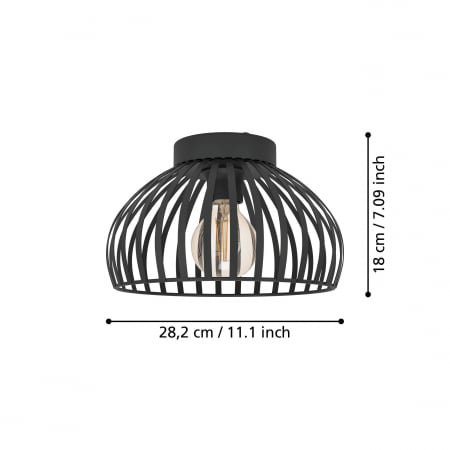 Plafoniera MOGANO 3 E27 1X40W [3]
