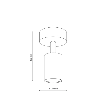 Plafoniera NEX GU10 max 10W LED  12 cm [5]