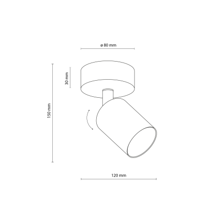 Plafoniera NEX GU10 max 10W LED  12 cm [4]