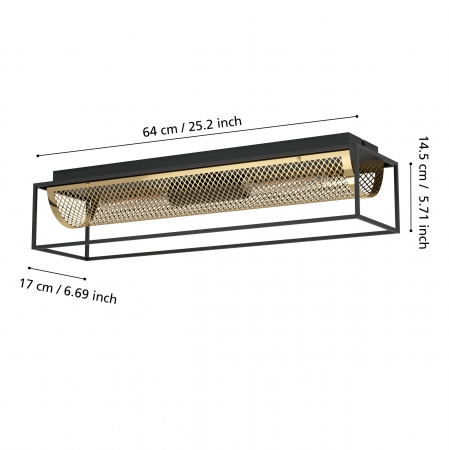 Plafoniera NOHALES E27 2X40W [3]