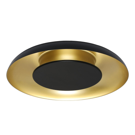 Aplice si plafoniere - Plafonieră Piattino Black Gold 30W LED 3000K-4000K-6000K