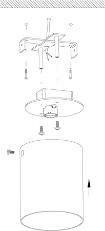 Plafoniera POLASSO LED 3,3W lumina calda 10 cm [4]