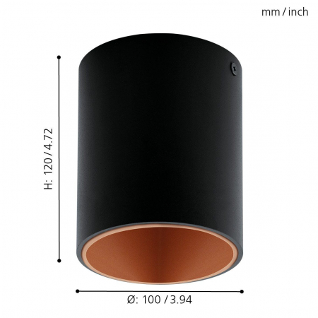 Plafoniera POLASSO LED 1X3.3W lumina calda [4]