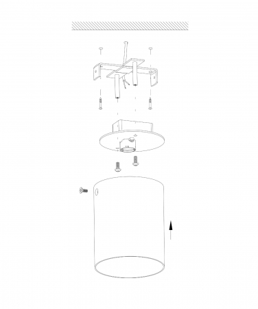 Plafoniera POLASSO LED 1X3.3W lumina calda [5]
