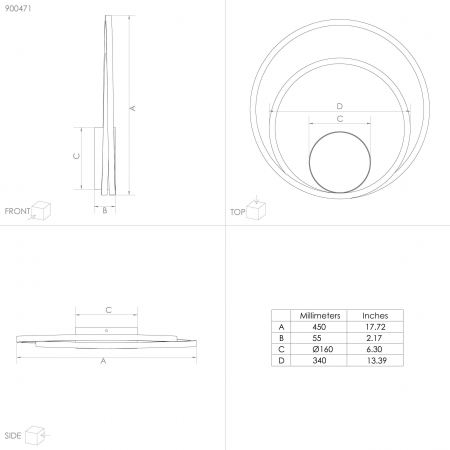 Plafoniera RUOTALE LED 36W lumina calda [3]
