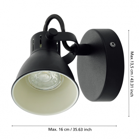 Plafoniera SERAS 2 GU10 1X2,8W [3]