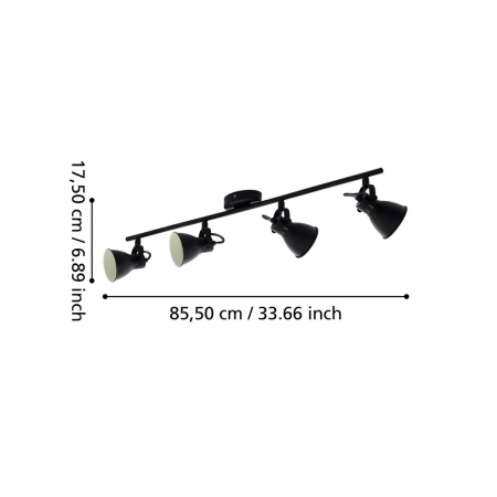 Plafoniera SERAS 2 GU10 4X2,8W [3]