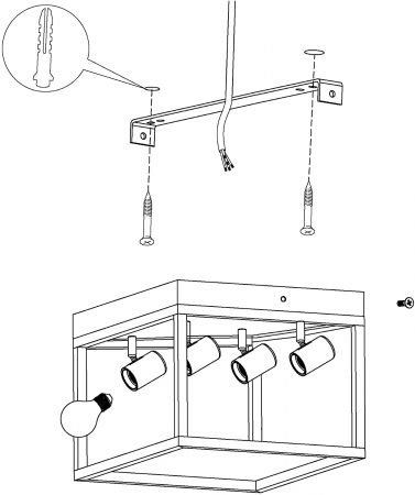 Plafoniera SILENTINA E27 4X40W [3]
