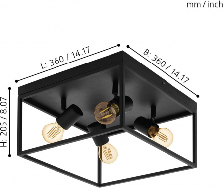 Plafoniera SILENTINA E27 4X40W [2]