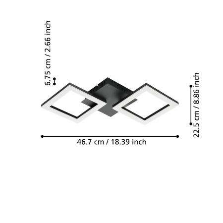 Plafoniera PARANDAY-Z LED 15.5W lumina reglabila [4]