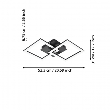 Plafoniera PARANDAY-Z LED 21.5W lumina reglabila [4]