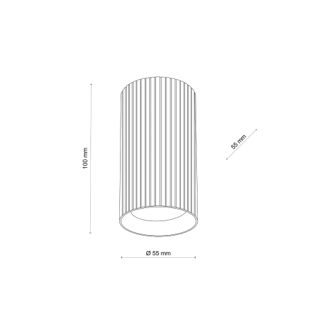 Plafoniera TUNE GU10 1 x max 10W LED Alb 5,5 cm [8]