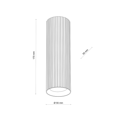 Plafoniera TUNE GU10 1 x max 10W LED Alb 5,5 cm [7]